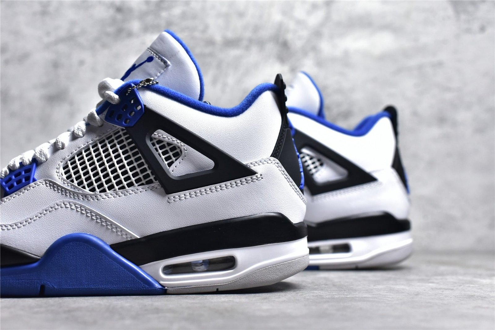 Air jordan 4 retro outlet white game royal black