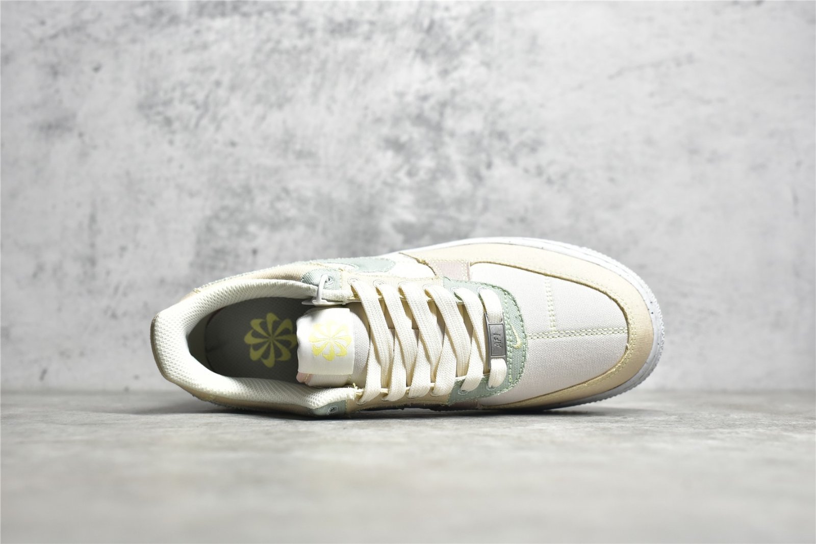 Nike AIR FORCE 1 LOW 07 LX NEXT NATURE STRUCTURED PHANTOM/SEAFOAM/PEARL WHITE/CITRON TINT DR5648-030 – תמונה 16