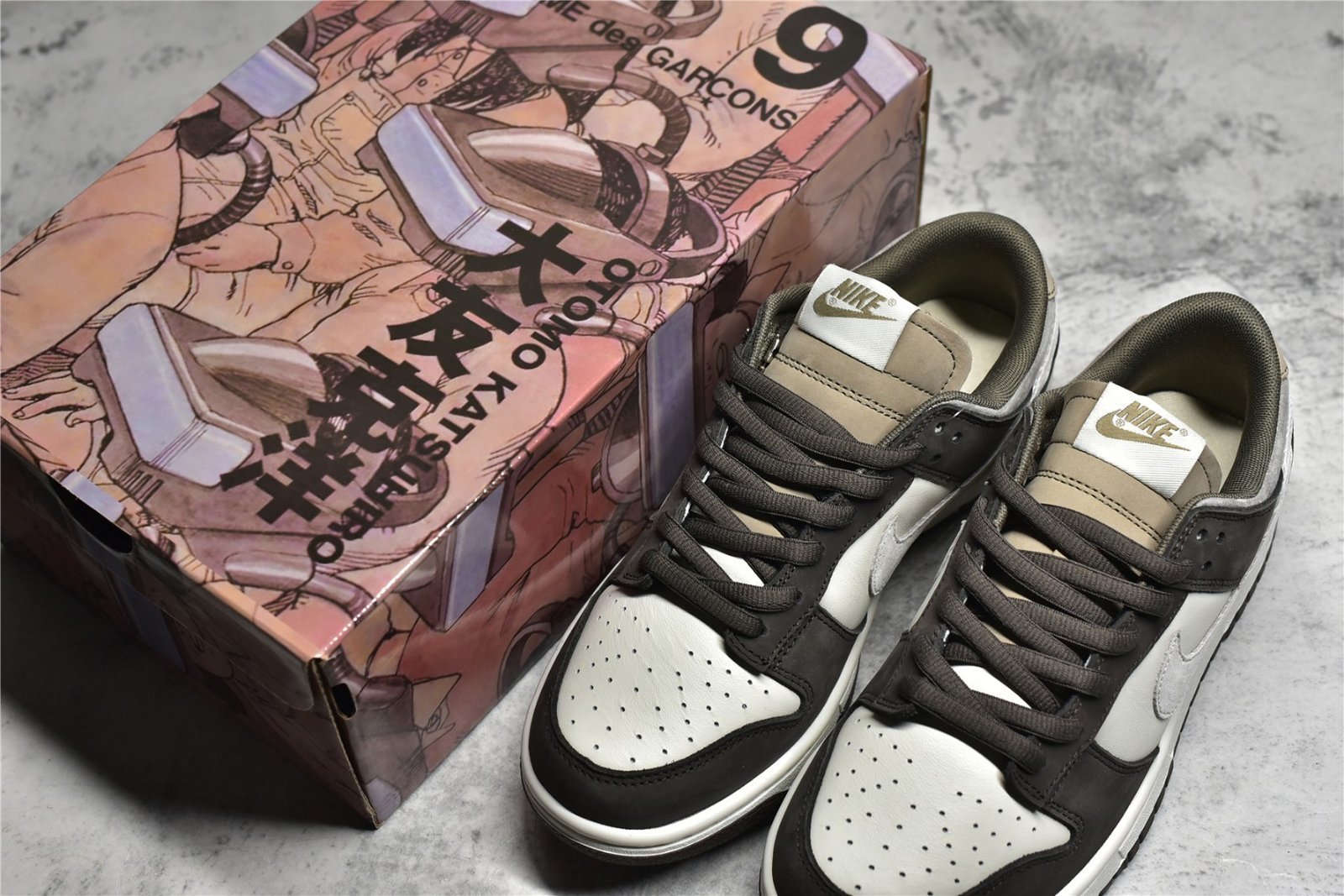 Nike SB DUNK LOW STEAMBOY OST X OTOMO KATSUHIRO WHITE/BROWN/WHITE LF0039-001 – תמונה 10