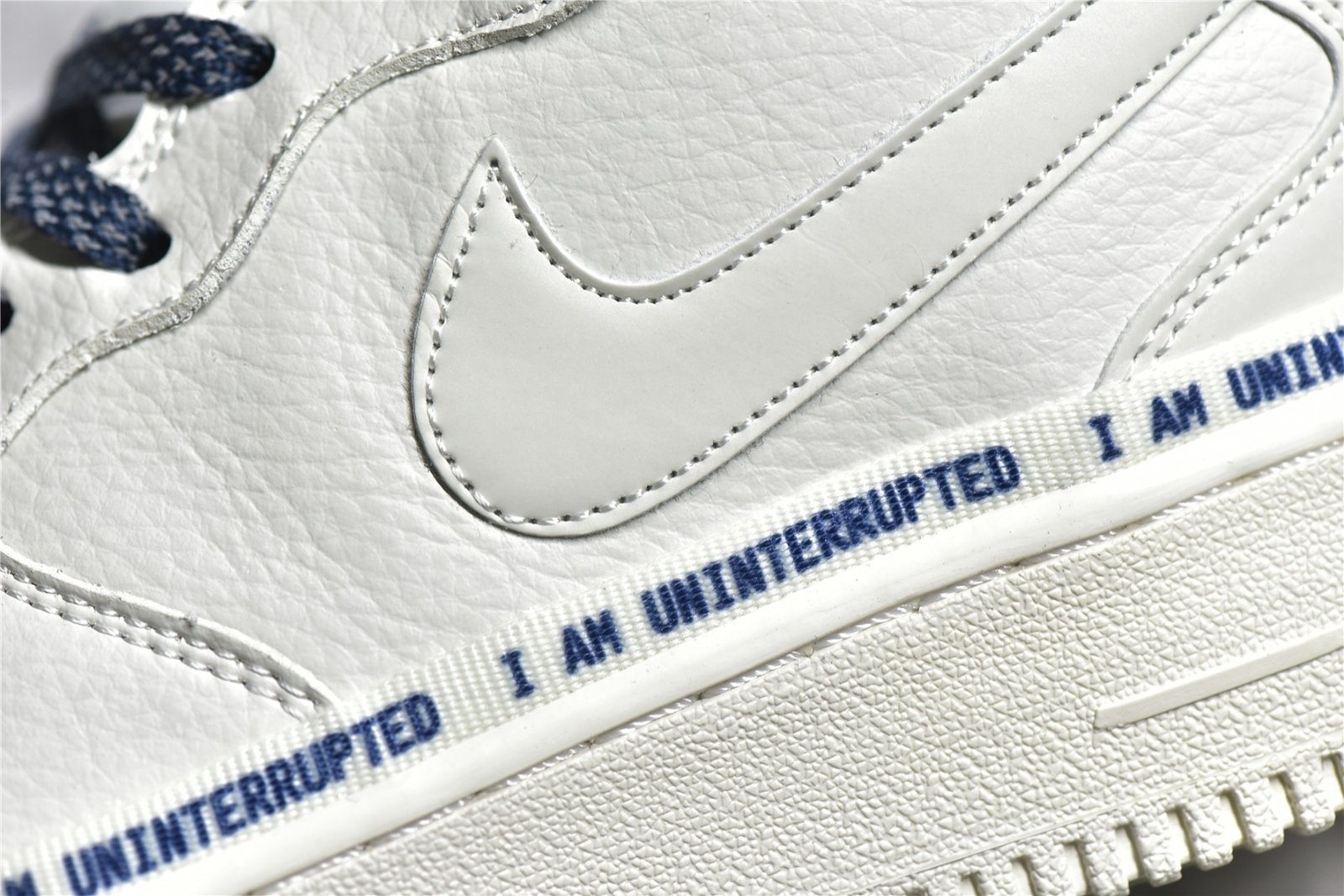Nike AIR FORCE 1 07 MID MORE THAN X UNINTERRUPTED WHITE/NAVY BLUE/WHITE NU8802-303 – תמונה 8