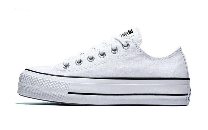 Converse All Star Platform Low White - השילוב המושלם של אופנה וסטייל! Converse | ShoeSale
