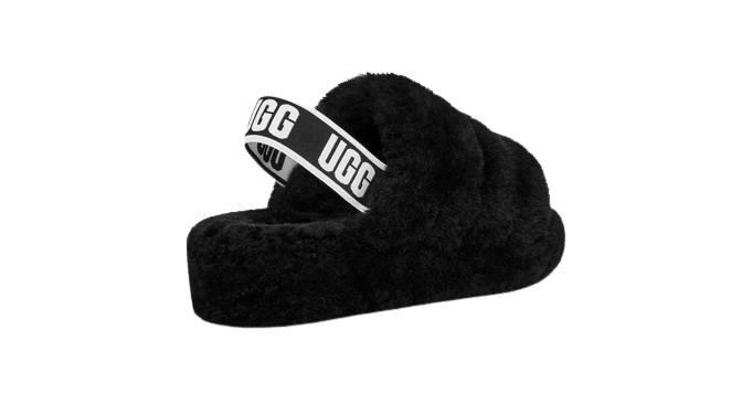 תתבלגו עם נעלי האג פלטפורמה Fluff Yeah Slide Black – הטרנד הבא באופנת הנעליים! UGG | ShoeSale