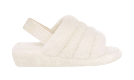 נעלי האג פלטפורמה Fluff Yeah Slide White – הכניסה שלך לעולם האופנה UGG | ShoeSale