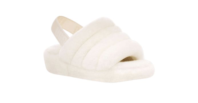 נעלי האג פלטפורמה Fluff Yeah Slide White – הכניסה שלך לעולם האופנה UGG | ShoeSale