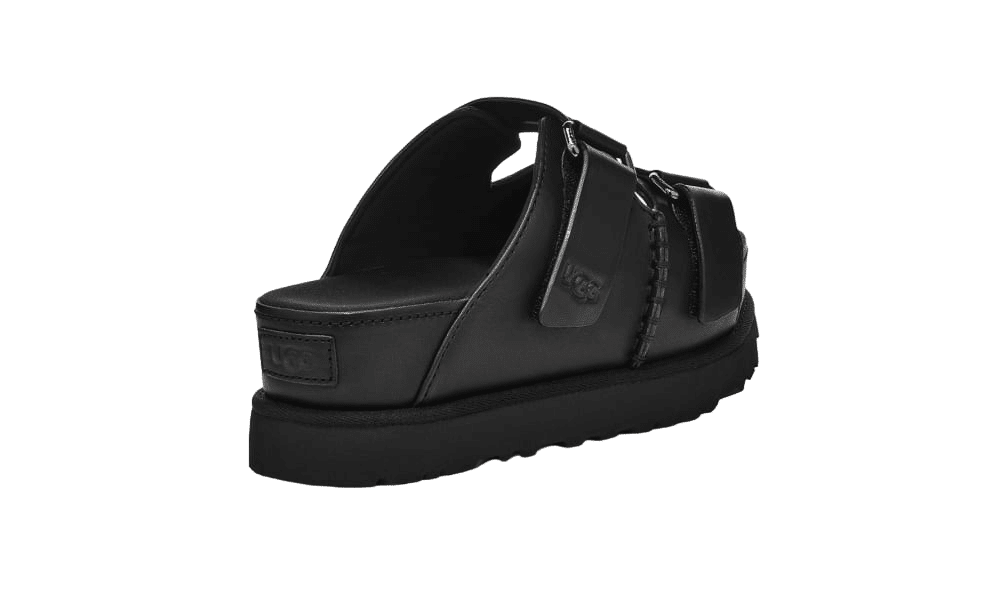 כפכפי האג UGG Women’s Goldenstar Hi Slide Black - טרנד אופנתי לנשים UGG | ShoeSale