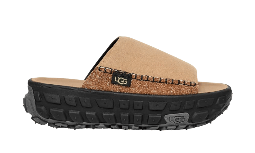 כפכפי האג UGG Venture Daze Slide Sand / Black – הפתרון המושלם לסטייל יומיומי UGG | ShoeSale