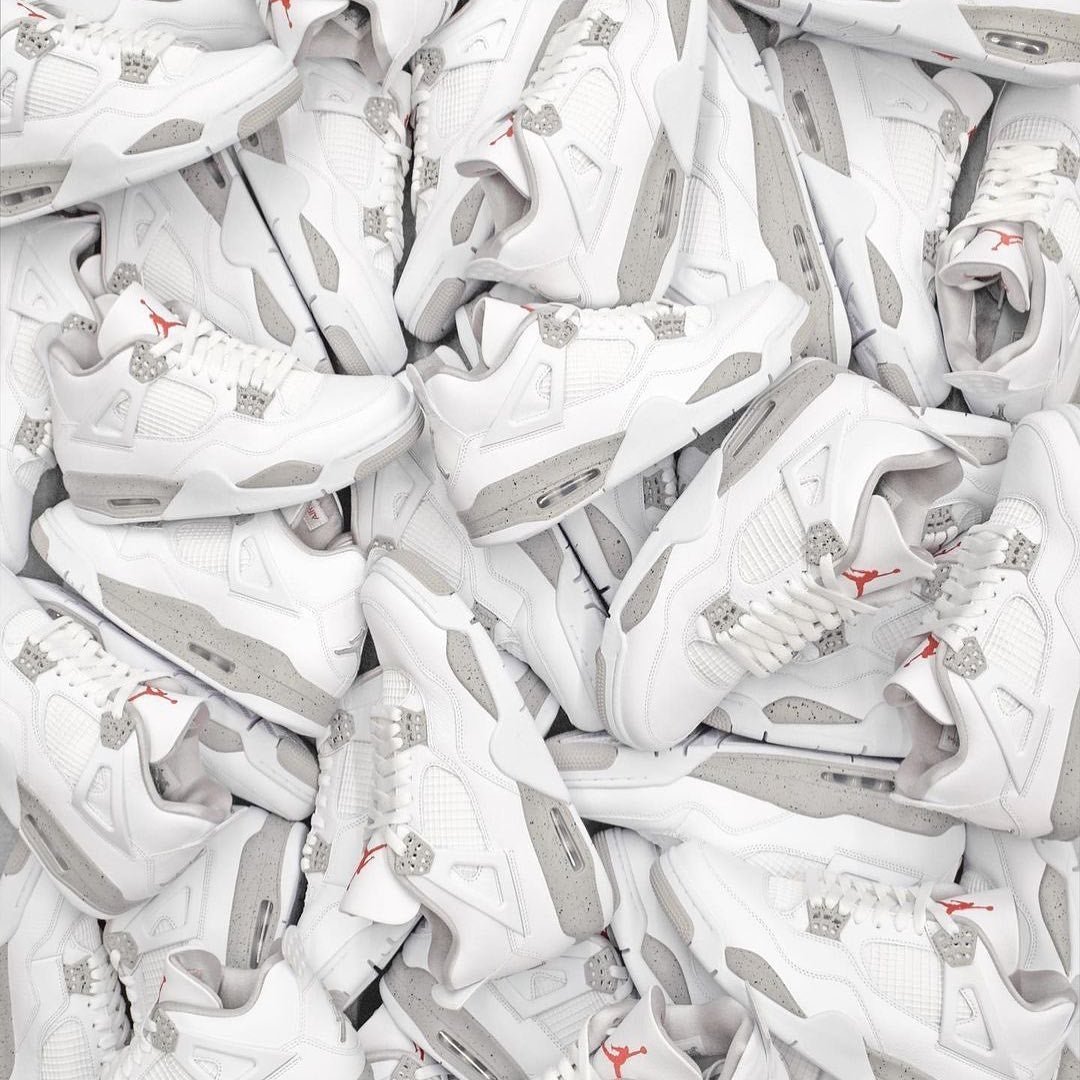 Air Jordan 4 Tech White (White Oreo) - חדשנות באופנה שלך! הדגמים החמים | ShoeSale
