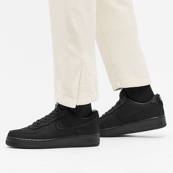נעלי Air Force 1 Low Stussy Black - אמירה אופנתית בלתי מתפשרת! NIKE | ShoeSale