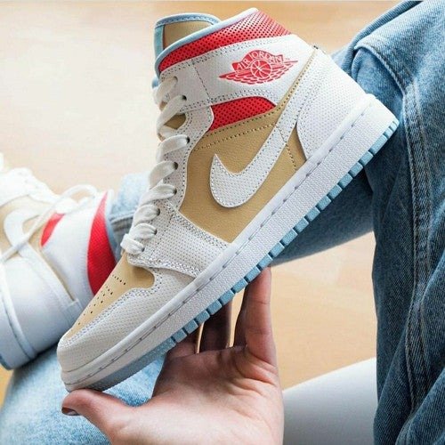 Air Jordan 1 Mid Se Sesame - עוצמה וסטייל באוויר AIR JORDAN | ShoeSale