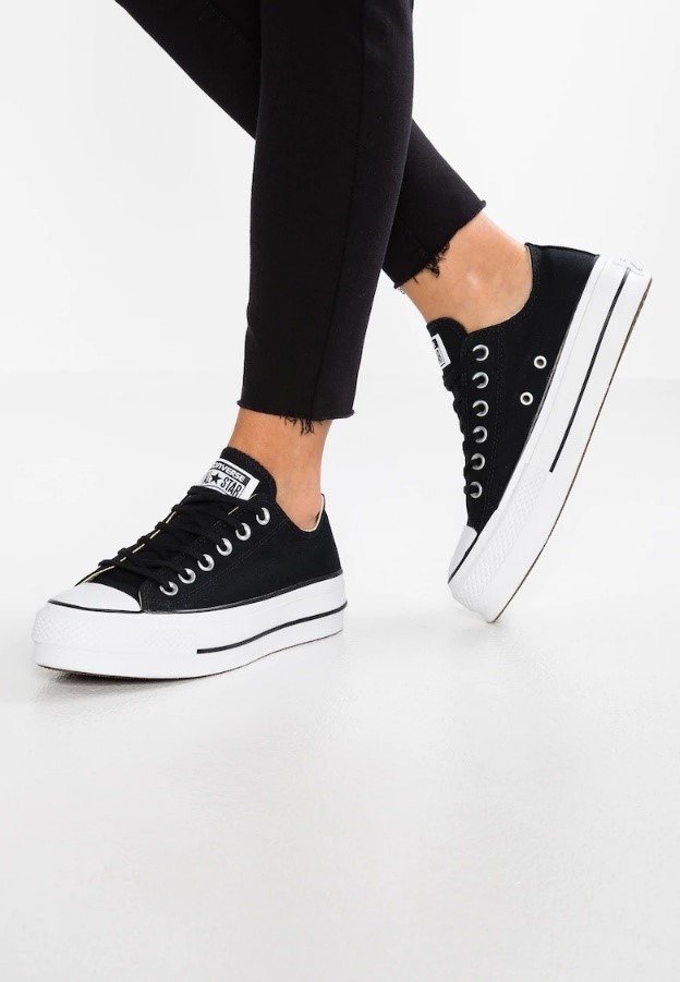 Converse All Star Platform Low Black - מהמינימליזם לסטייל עוצר נשימה! Converse | ShoeSale