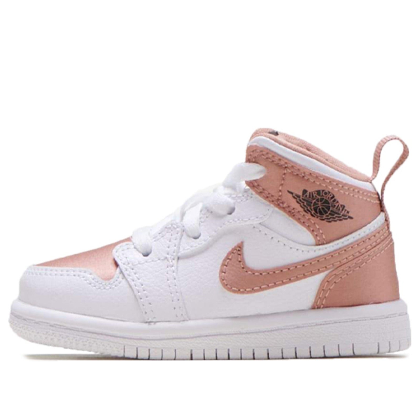 Air Jordan 1 Mid Kids Tan Gum 644507-190 - סניקרס שמביאות סטייל ואופנה לכל ילד JORDAN KIDS | ShoeSale