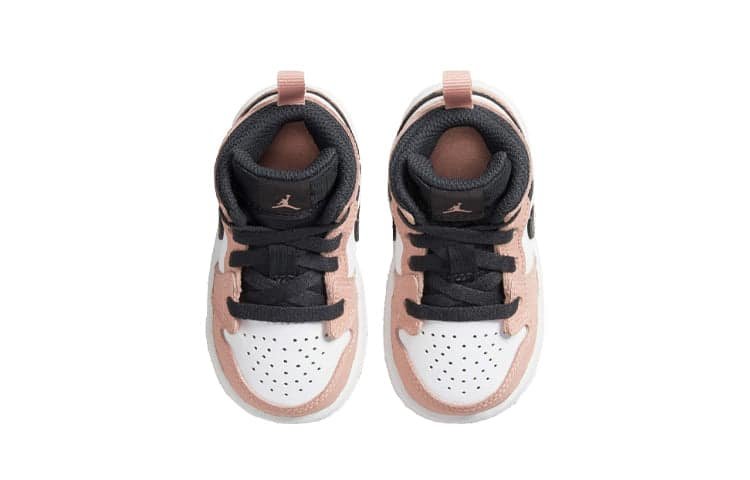 Air Jordan 1 Mid Kids Pink Quartez - הסניקרס של המילה האחרונה באופנה! JORDAN KIDS | ShoeSale