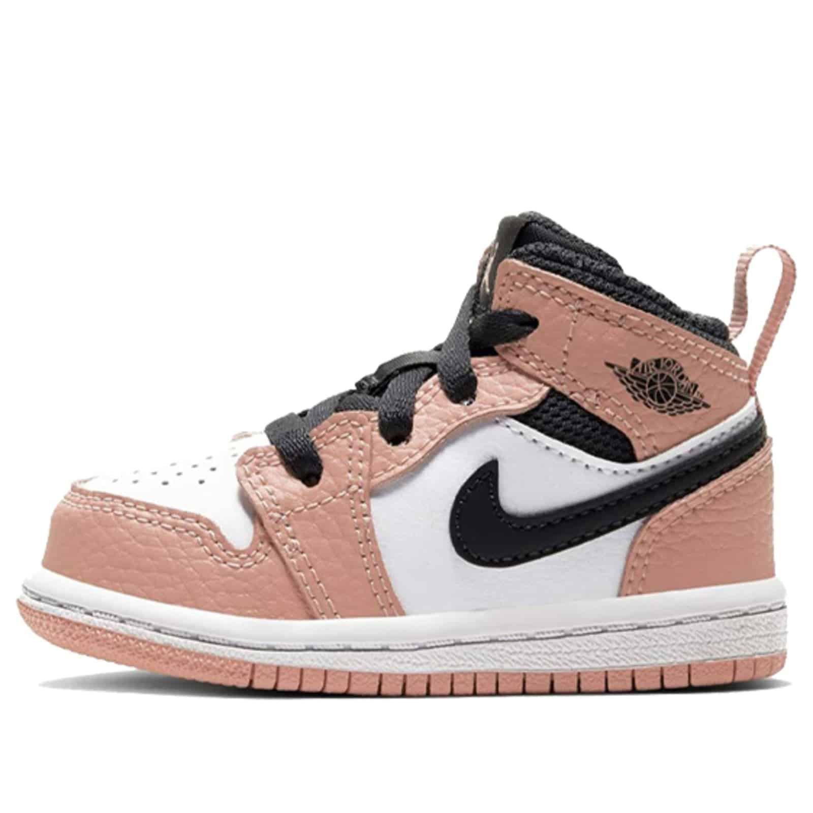Air Jordan 1 Mid Kids Pink Quartez - הסניקרס של המילה האחרונה באופנה! JORDAN KIDS | ShoeSale