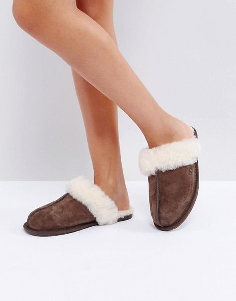 Scuffette II Dark Brown - נעלי UGG שהן חובה לכל חובבת אופנה UGG | ShoeSale