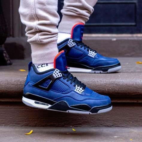 Air Jordan 4 Retro Winter Loyal Blue - סניקרס שיגנבו את ההצגה AIR JORDAN | ShoeSale
