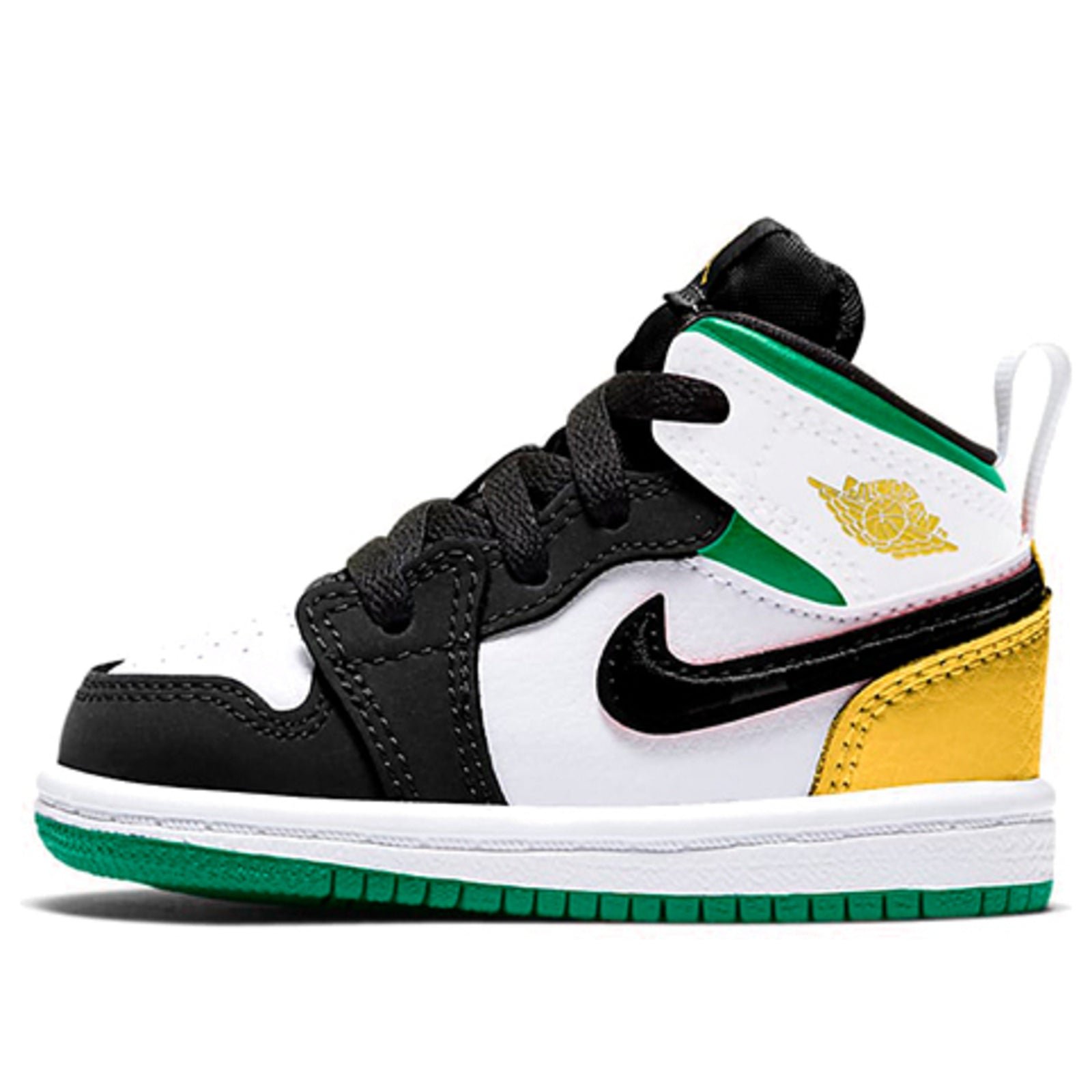 Air Jordan 1 Mid Kids White Red BQ6933-101 - סניקרס באופנת צעירים JORDAN KIDS | ShoeSale