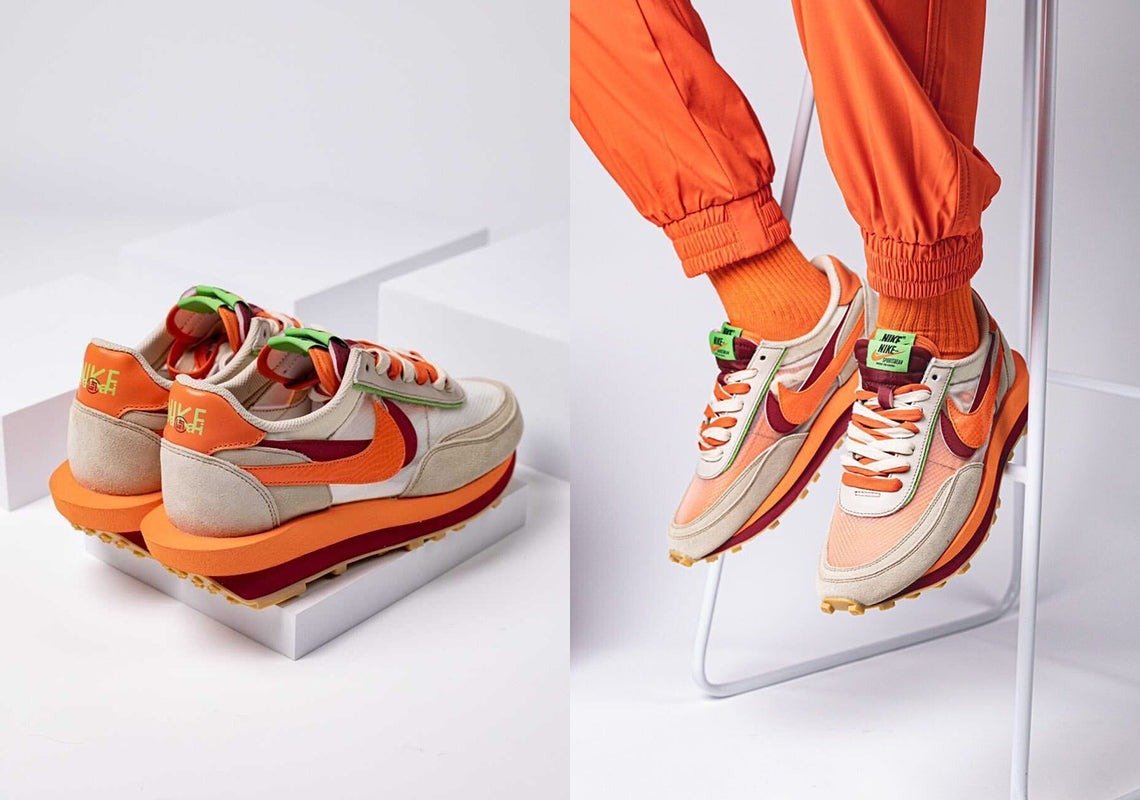 Ld Waffle Sacai Clot Net Orange Blaze - סטייל בלתי נגמר ב-ShoeSale NIKE | ShoeSale
