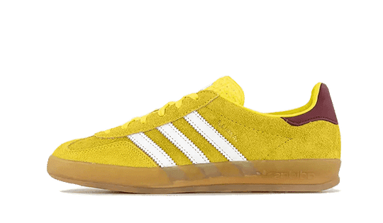 Adidas Gazelle Indoor Bright Yellow Burgundy - הטרנד שמחכה לך ADIDAS GAZELLE | ShoeSale