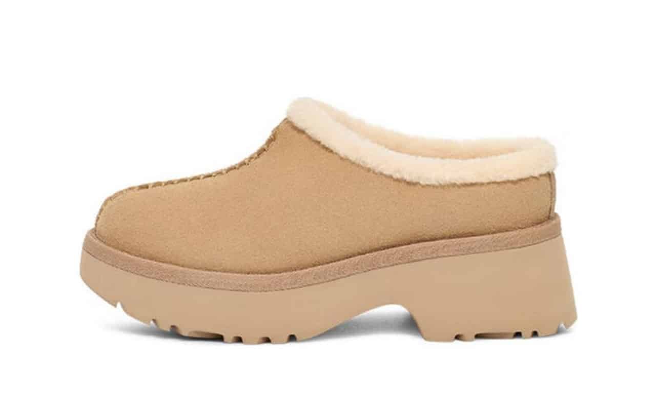 נעלי האג פלטפורמה UGG New Heights Cozy Clog 'Mustard Seed' - סטייל ואיכות שאין להם תחרות! UGG | ShoeSale