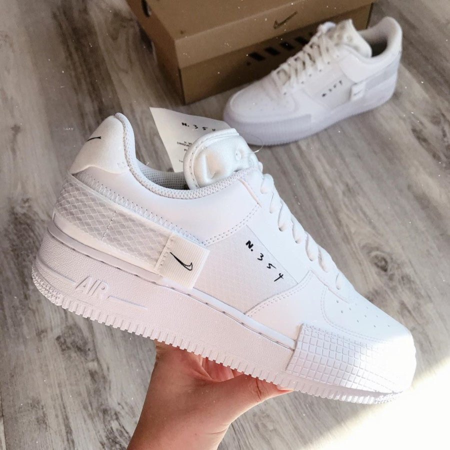 נעלי Air Force 1 Low Drop Type Triple White - סטייל שאין כמותו! NIKE | ShoeSale