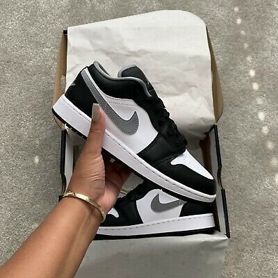 Air Jordan 1 Low Black White Particle Gray - קצה הסטייל AIR JORDAN | ShoeSale