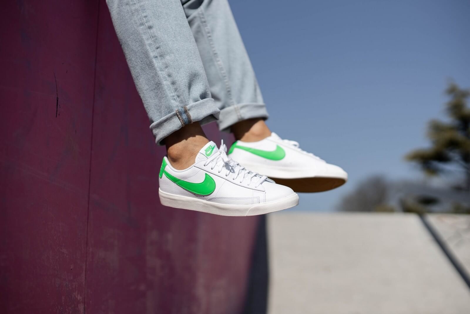 Blazer Low Leather Green Spark - תתכונן לסטייל המרשים! NIKE | ShoeSale