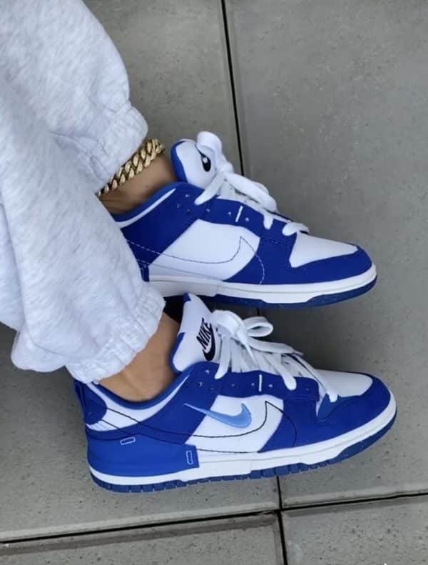 Dunk Low Disrupt 2 White University Blue - נעלי האופנה שלא תרצו לפספס! הדגמים החמים | ShoeSale