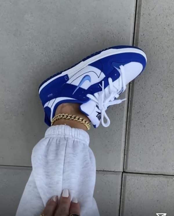 Dunk Low Disrupt 2 White University Blue - נעלי האופנה שלא תרצו לפספס! הדגמים החמים | ShoeSale