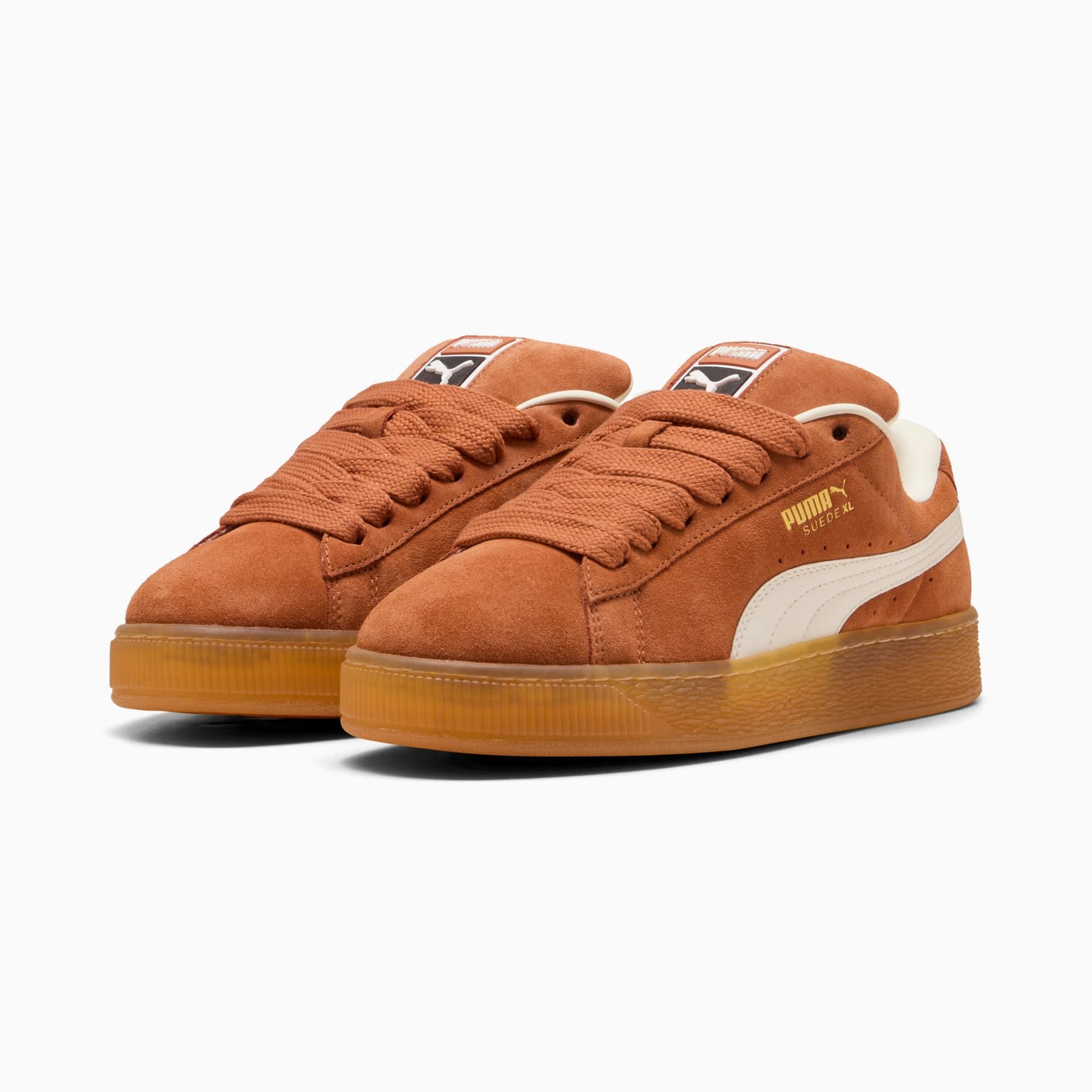 סניקרס זמש XL יוניסקס - ברנדי-חם לבן PUMA | ShoeSale