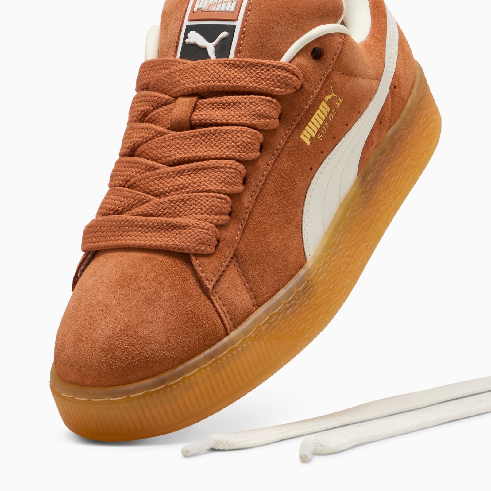 סניקרס זמש XL יוניסקס - ברנדי-חם לבן PUMA | ShoeSale