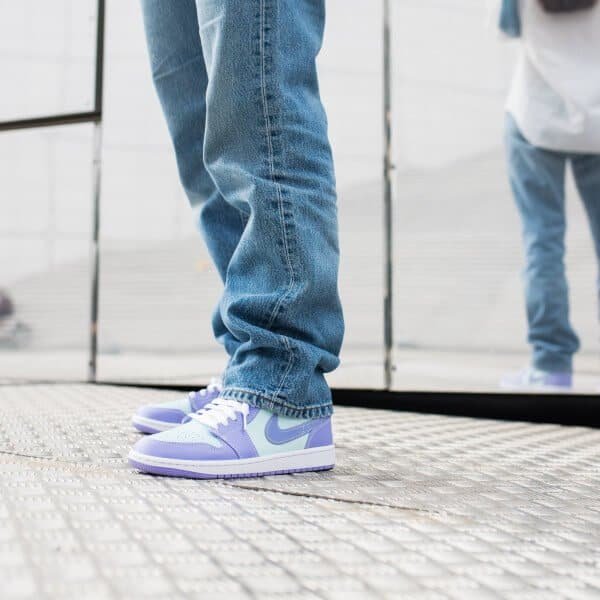 Air Jordan 1 Mid Purple Aqua - סטייל ואופנה שלא רוצים להפסיד! AIR JORDAN | ShoeSale