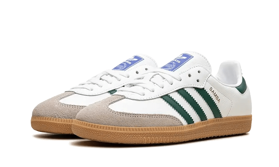 הסניקרס הטרנדיות של Adidas - Samba OG White Collegiate Green Gum ADIDAS SAMBA | ShoeSale