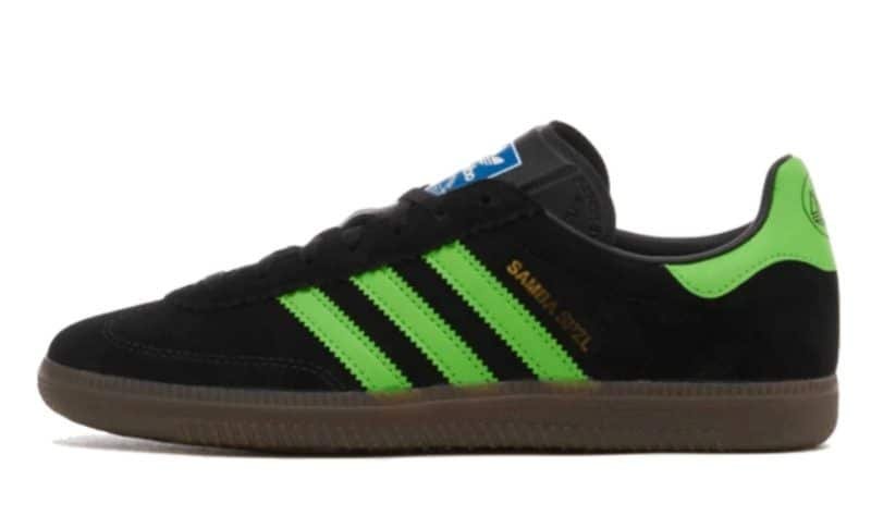 Adidas Samba Deco SPZL Core Black Lucid Lime - שלב את הסטייל שלך עם סניקרס הטרנדיות! ADIDAS SAMBA | ShoeSale