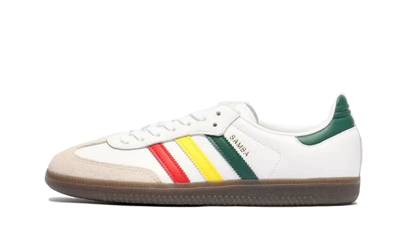 Adidas Samba OG White Rasta - הסניקרס שכל סטייליסט חייב! ADIDAS SAMBA | ShoeSale