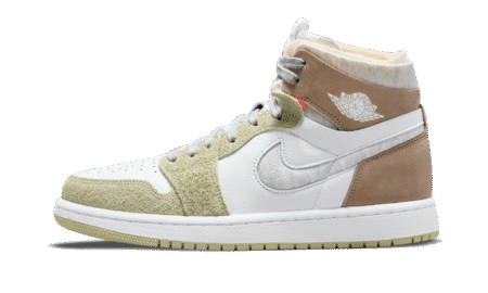 Air Jordan 1 High Zoom Air Cmft Olive Aura - סטייל חדשן עם נגיעות אלגנטיות AIR JORDAN | ShoeSale