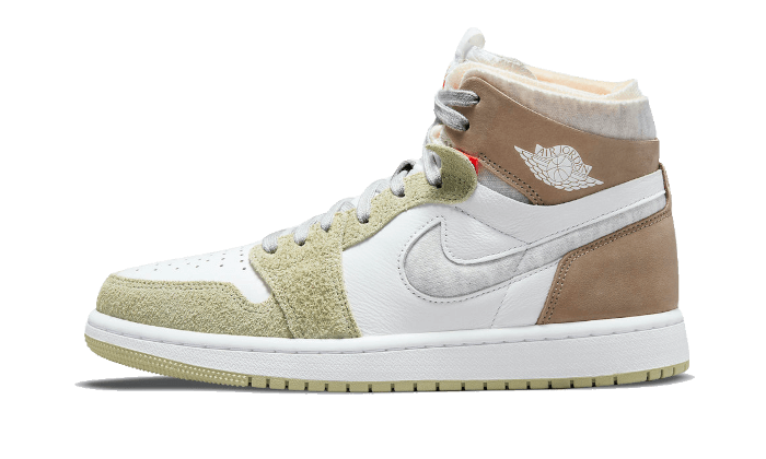 Air Jordan 1 High Zoom Air Cmft Olive Aura - סטייל חדשן עם נגיעות אלגנטיות AIR JORDAN | ShoeSale