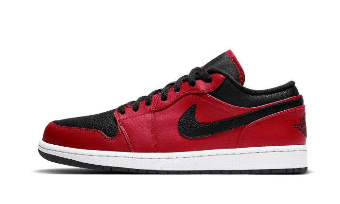 Air Jordan 1 Low Reverse Bred Pebbled Swoosh - השחקן המרכזי של הסטייל AIR JORDAN | ShoeSale