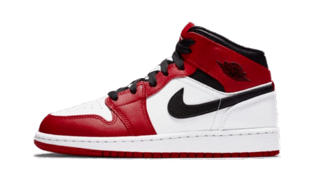 Air Jordan 1 Mid Chicago White (2020) - סניקרס שמובילים את הטרנד הדגמים החמים | ShoeSale