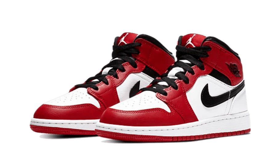 Air Jordan 1 Mid Chicago White (2020) - סניקרס שמובילים את הטרנד הדגמים החמים | ShoeSale