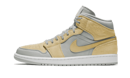 Air Jordan 1 Mid Mixed Textures Yellow – הסניקרס שיביאו לך סטייל AIR JORDAN | ShoeSale