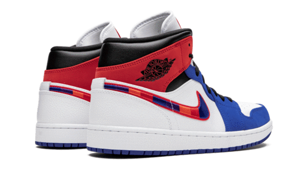 Air Jordan 1 Mid Multicolor Swoosh - סניקרס שמשדרגות את הסטייל שלך AIR JORDAN | ShoeSale