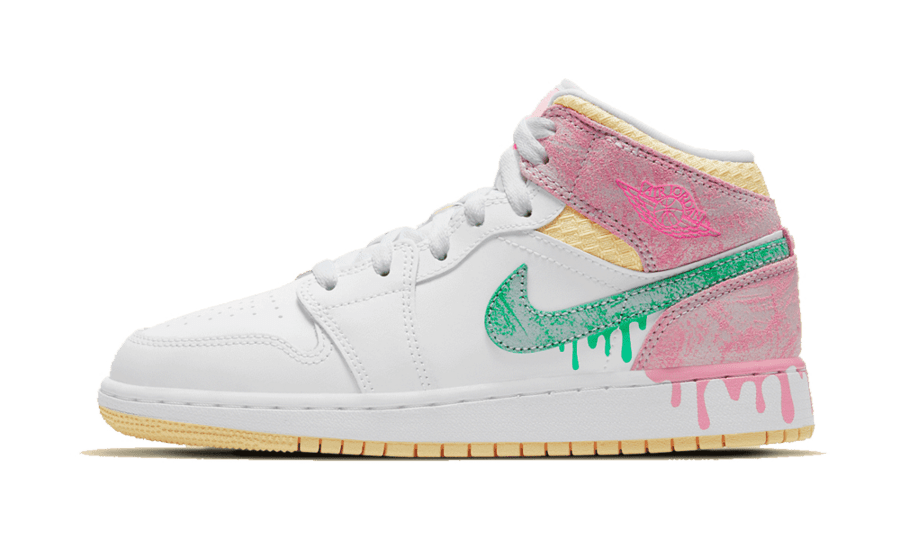 Air Jordan 1 Mid Paint Drip - הטרנד שמסעיר את עולם האופנה AIR JORDAN | ShoeSale