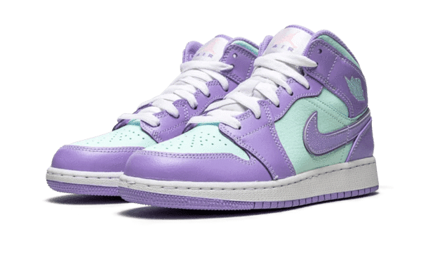 Air Jordan 1 Mid Purple Aqua - סטייל ואופנה שלא רוצים להפסיד! AIR JORDAN | ShoeSale