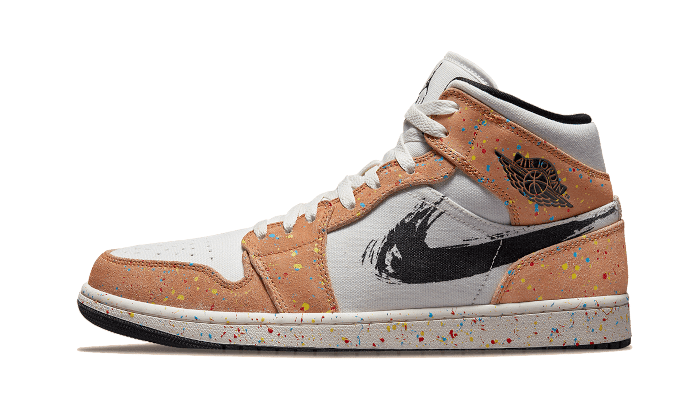 Air Jordan 1 Mid SE Brushstroke - הצעד המושלם בעידן החדש של האופנה AIR JORDAN | ShoeSale