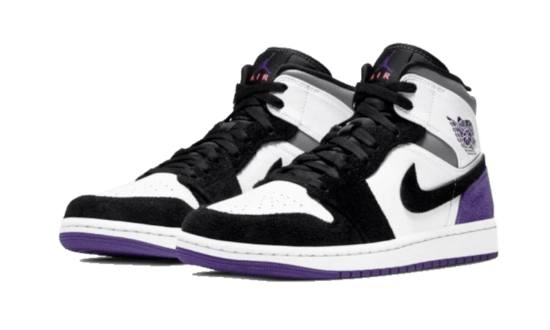 Air Jordan 1 Mid Se Varsity Purple - מראה עוצר נשימה בסגנון מושלם AIR JORDAN | ShoeSale