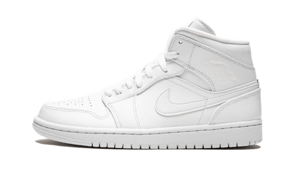 Air Jordan 1 Mid Triple White - סטייל בלתי נגמר ב-ShoeSale AIR JORDAN | ShoeSale
