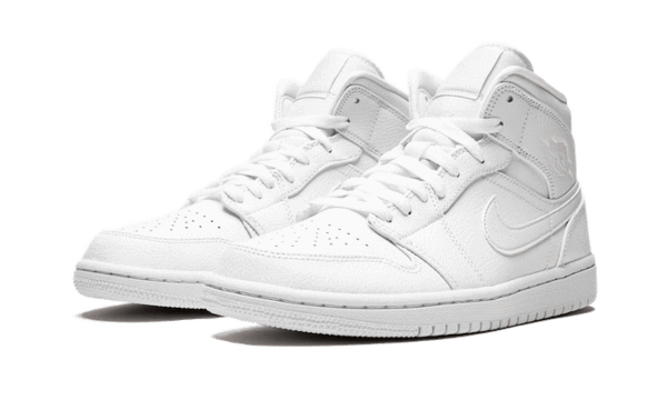 Air Jordan 1 Mid Triple White - סטייל בלתי נגמר ב-ShoeSale AIR JORDAN | ShoeSale