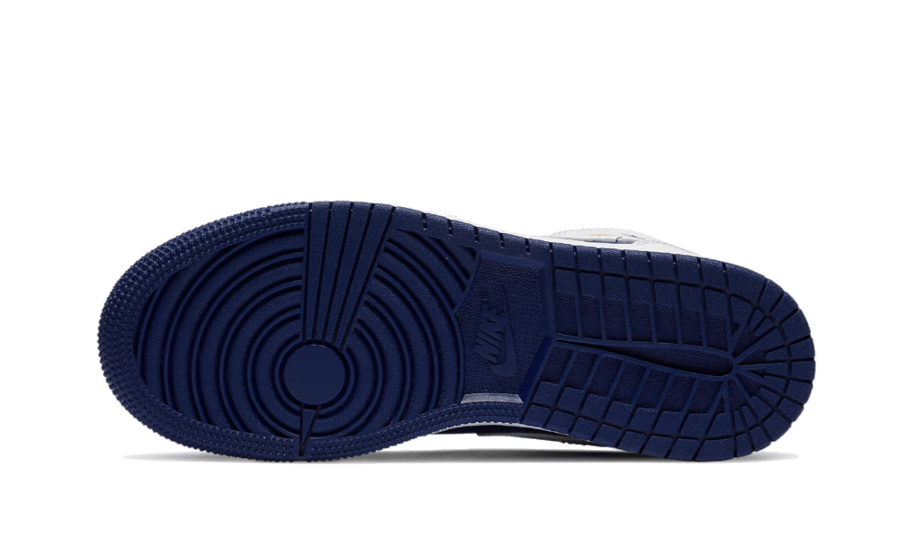 Air Jordan 1 Mid White Laser Orange Deep Royal Blue - הסניקרס שיביאו לכם סטייל! AIR JORDAN | ShoeSale