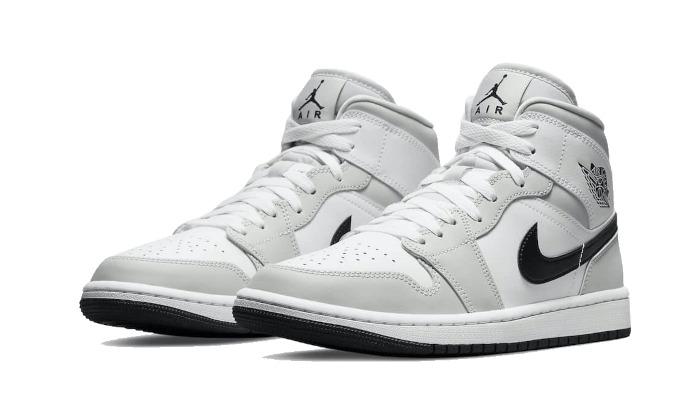 Air Jordan 1 Mid White Light Smoke Grey – הסניקרס שמגדירות אופנה הדגמים החמים | ShoeSale