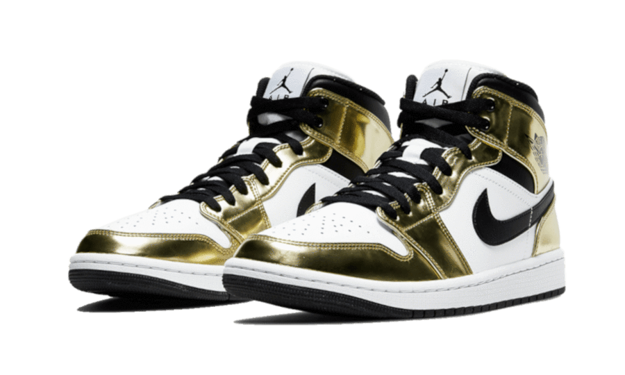 Air Jordan 1 Mid White Metallic Gold – הסגנון שמדברת עליך AIR JORDAN | ShoeSale